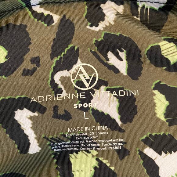 Adrienne Vittadini Leopard Print Ankle Length Activewear Leggings Large NWOT - Picture 6 of 10